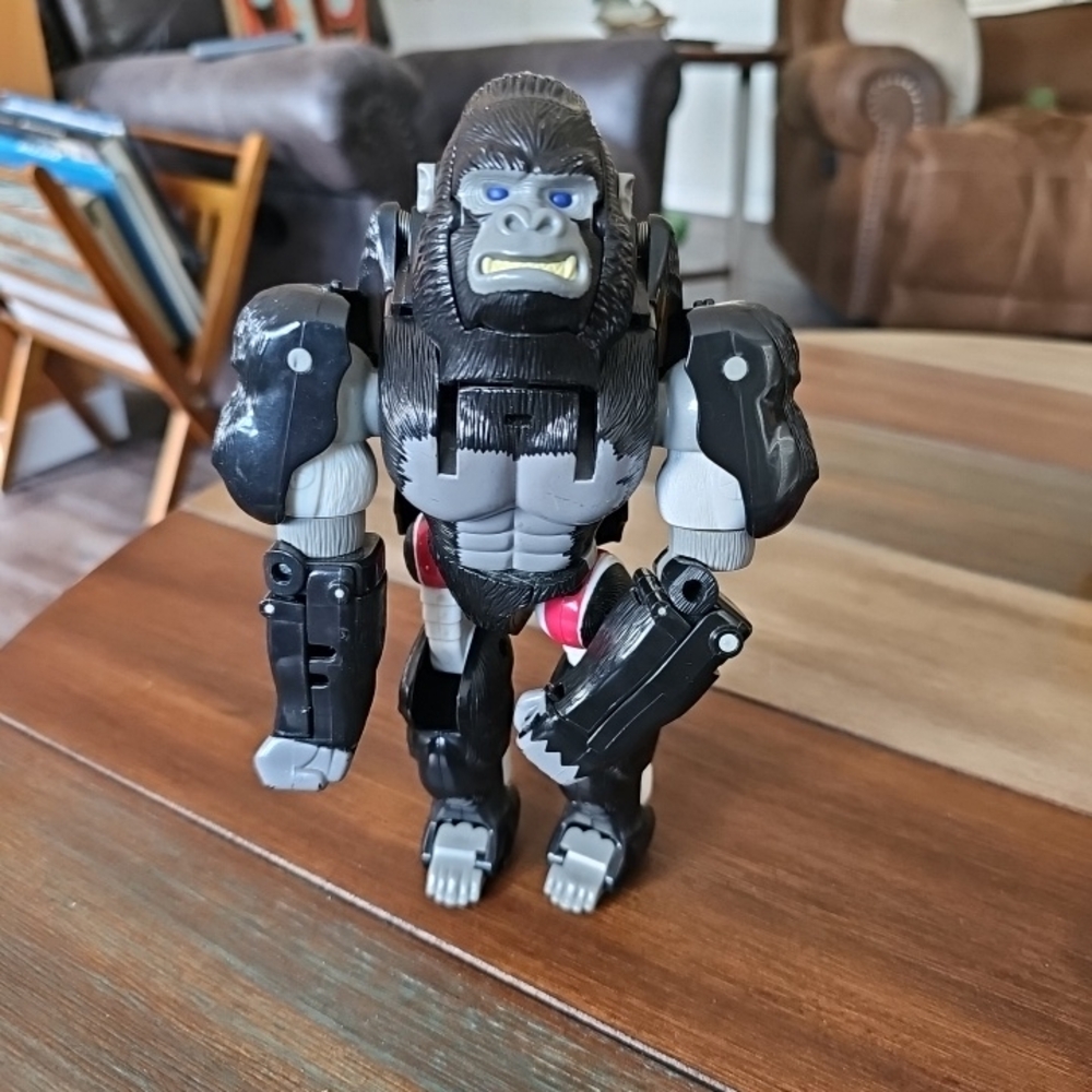 Transforming Gorilla Action Figure - Black and Gray